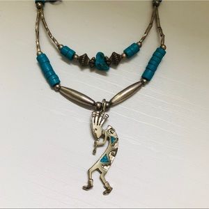 Kokopelli Turquoise Necklace